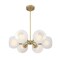 Westinghouse Chandelier 60W 6-Light Dorney Champagne Brass Frosted Glass 6128100 - alternate 7